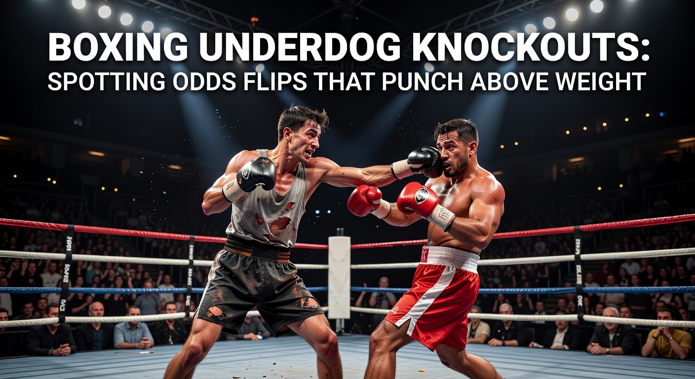 Chart showing underdog knockout rates by weight class and odds differential, with spikes in heavyweight upsets
