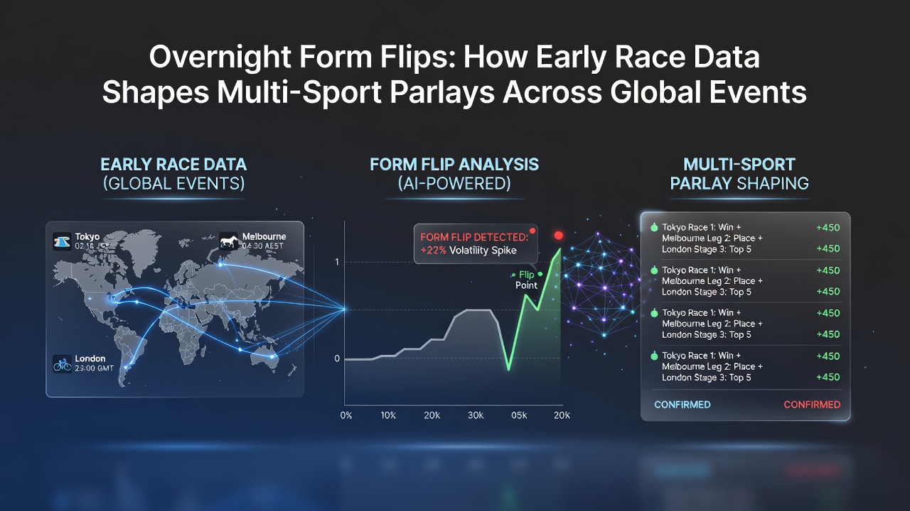 Global map highlighting data flow between racing venues and multi-sport betting markets in August 2026
