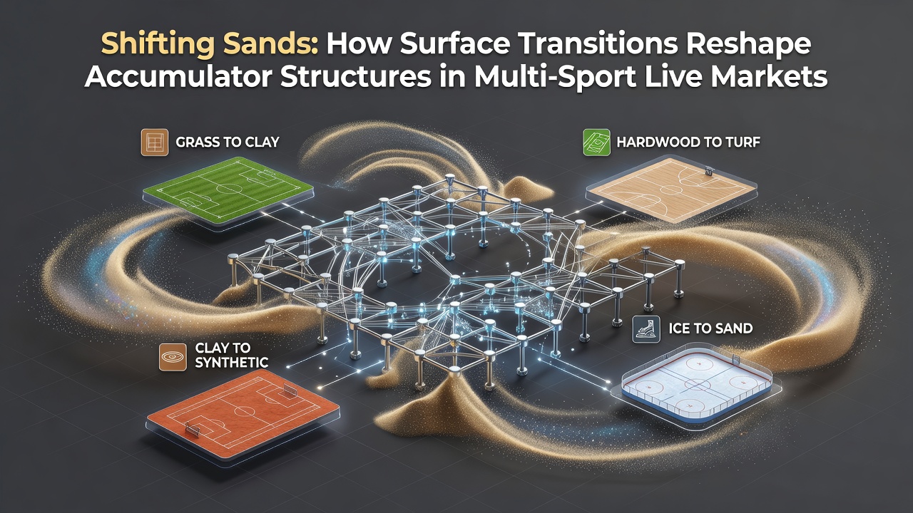 Live betting interface displaying accumulator recalculations after a clay-to-grass surface switch in tennis